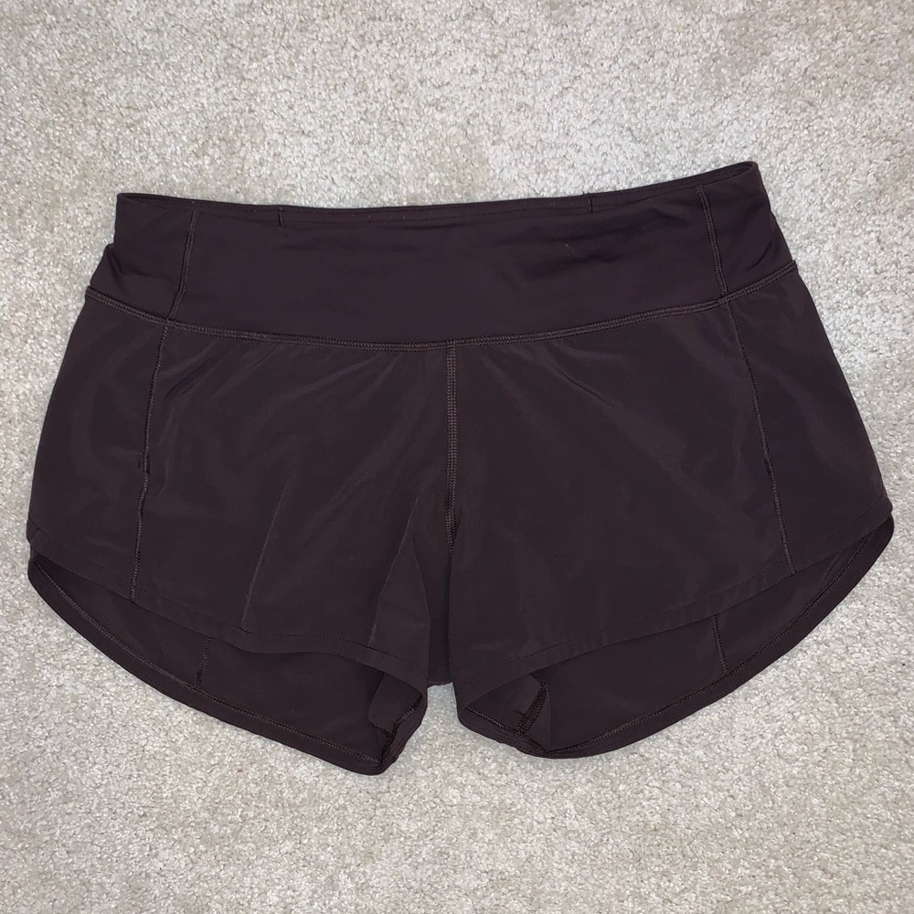 PRICE DROP Lululemon plum colored shorts